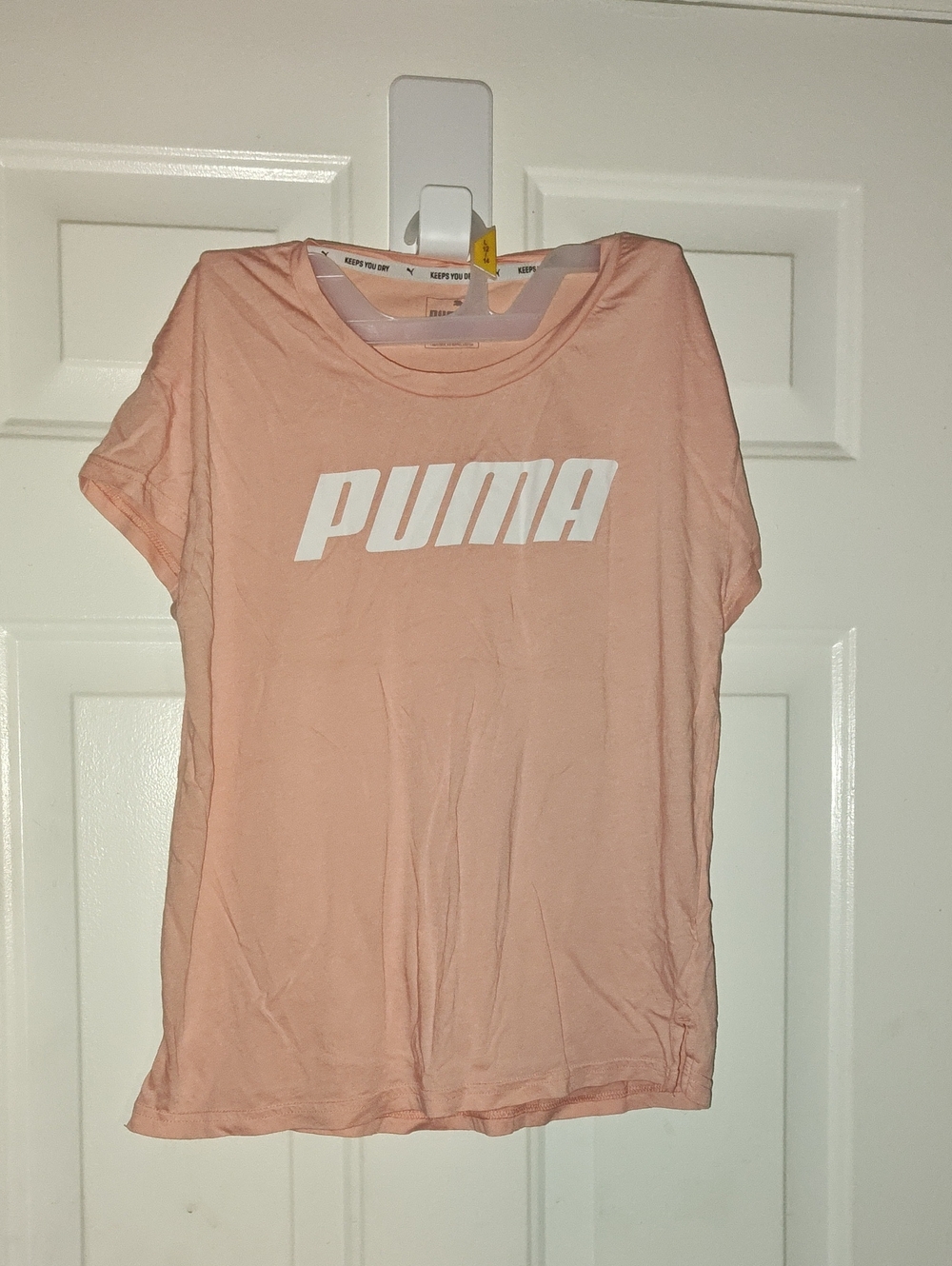 Puma Women's Light Pink Logo Tee